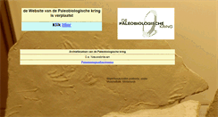 Desktop Screenshot of paleobiologischekring.org